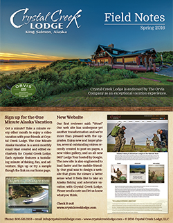 2016 Crystal Creek Lodge Field Notes