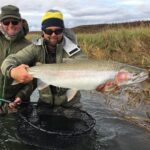 Aaron Richter huge Alaska rainbow trout
