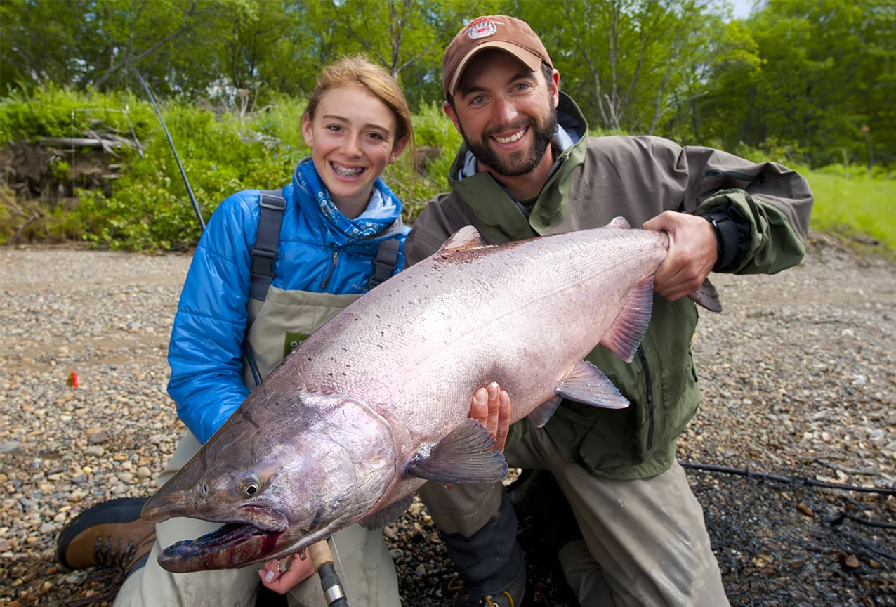 Huge King Salmon in Alaska