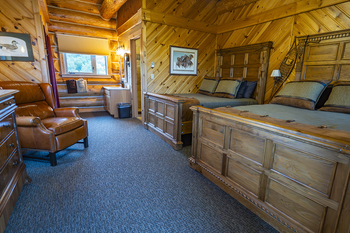 Lodge room at Fishing Lodge